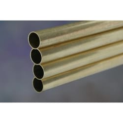 K&S 3/8 in. D X 36 in. L Round Brass Tube 1 pk