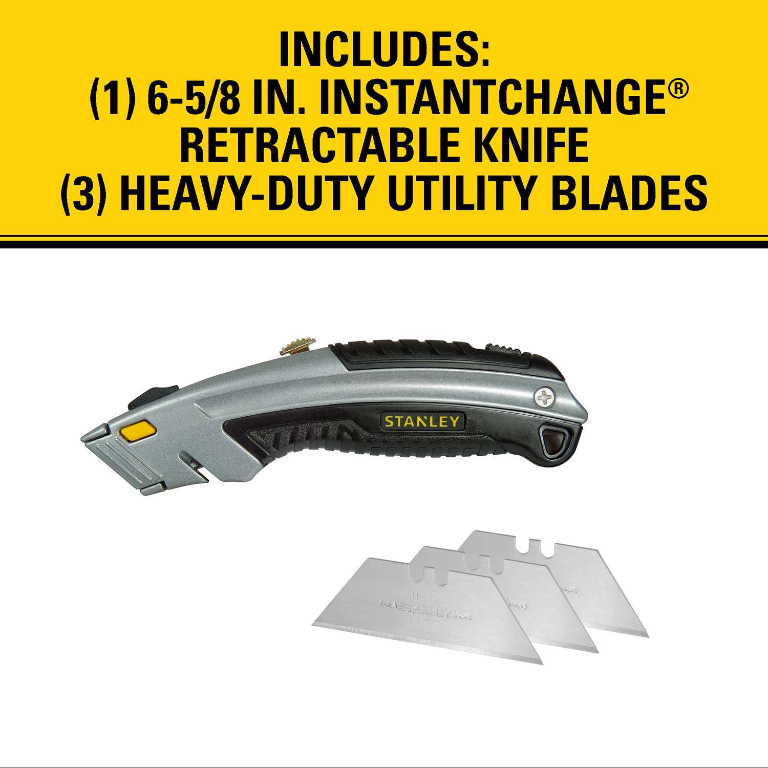 Stanley 6-5/8 InstantChange Retractable Knife - 10-788