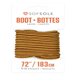 Sof Sole 72 in. Gold-Brown Boot Laces