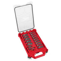 Milwaukee Shockwave 3/8 in. drive Metric 6 Point Impact Rated Socket Set 19 pc