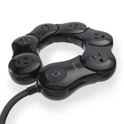 Quirky Pivot Power 5 ft. L 6 outlets Surge Protector Black 1080 J