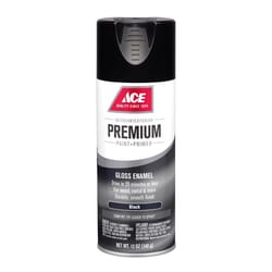 Ace Premium Gloss Black Paint + Primer Enamel Spray 12 oz