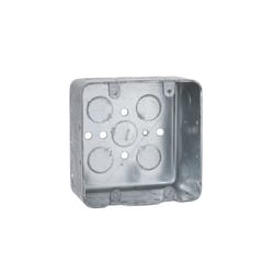 Raco 4 in. Square Steel Switch Box Gray