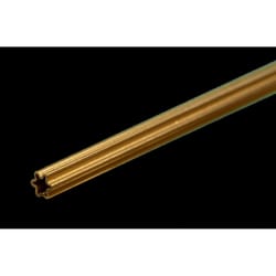 K&S 0.014 in. W X 12 in. L Star Brass Tube 2 pk