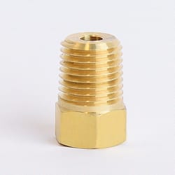 ATC 1/4 in. Flare X 1/4 in. D MPT Brass Inverted Flare Adapter