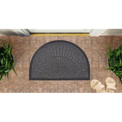 Superio Brand 24 in. W X 35 in. L Gray Shell Coir/Rubber Door Mat