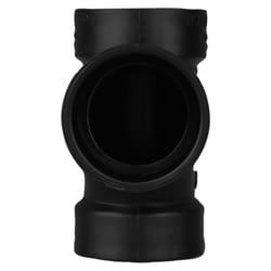 Charlotte Pipe 1-1/2 in. Hub X 1-1/2 in. D Hub ABS Sanitary Tee