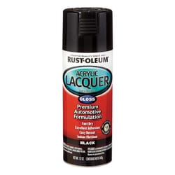 Rust-Oleum Automotive Lacquer Gloss Black Automotive Acrylic Lacquer Spray 12 oz