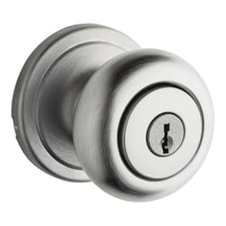 Kwikset Signature Series Hancock Knob Satin Chrome Entry Lockset Right or Left Handed