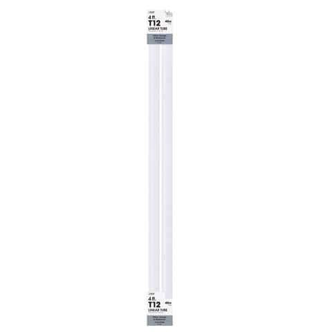 GE Linear Fluorescent 40W 48 (4ft) F40 T12 Utility Cool White Tube 2pk 