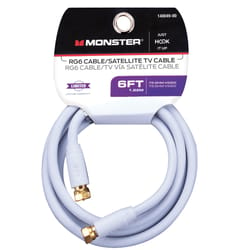 Monster Just Hook it Up 6 ft. Weatherproof Video Coaxial Cable