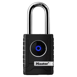 Master Lock 5-5/16 in. H X 1-1/16 in. W X 2-7/32 in. L Metal Single Locking Bluetooth Padlock