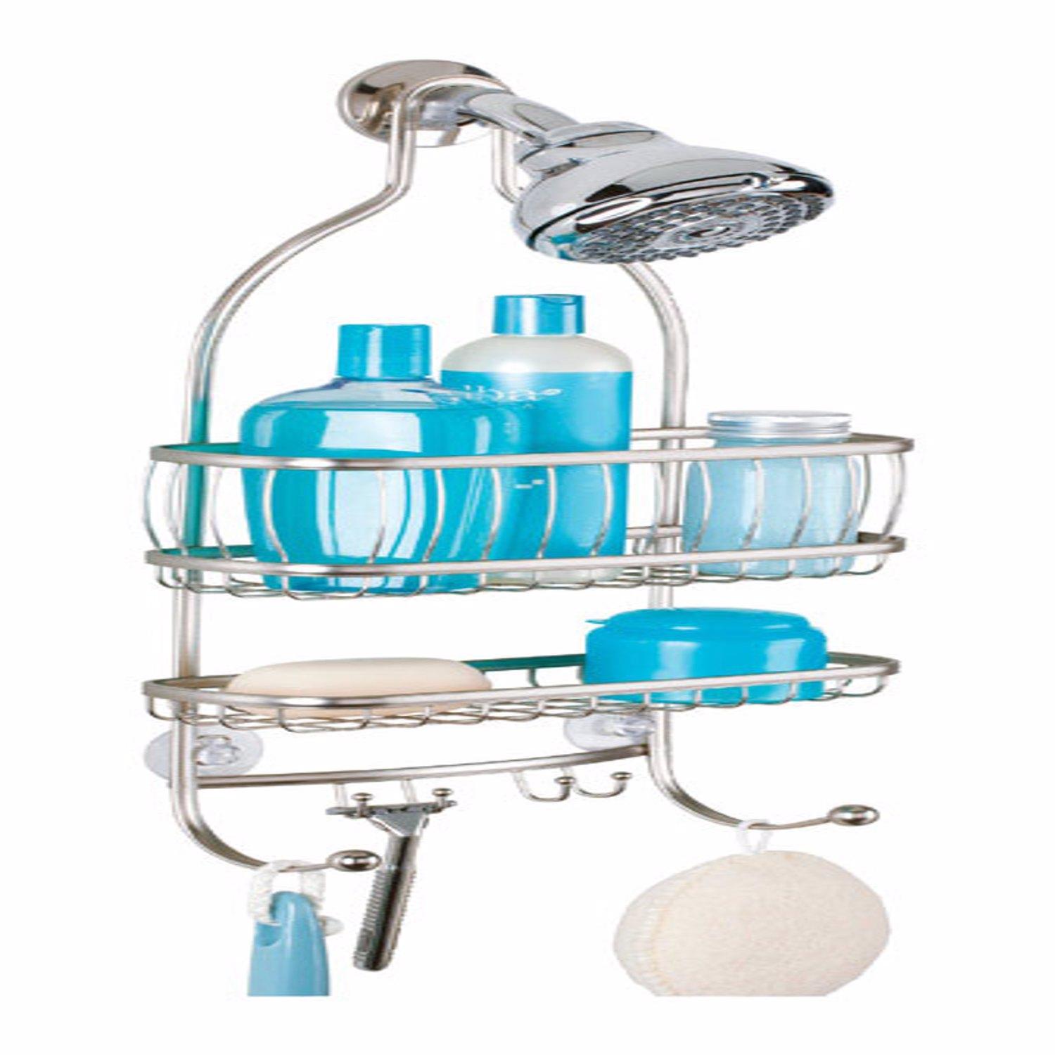 iDesign 60266 Shower Caddy Classico 21 H X 4.5 W X 12 L Silver Silver