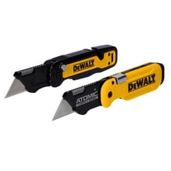 DeWalt Press and Flip Utility Knife Set Black/Yellow 2 pc