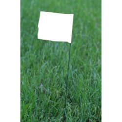 C.H. Hanson 21 in. White Marking Flags Polyvinyl 100 pk