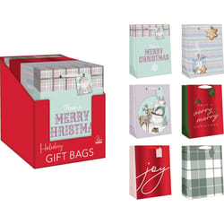 Paper Images Assorted Holiday Treated Gift Bag