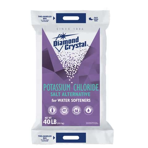 Diamond Crystal Water Softener Salt Pellets, White - 40 lb bag