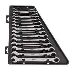 Milwaukee Metric Ratcheting Combination Wrench Set 15 pc