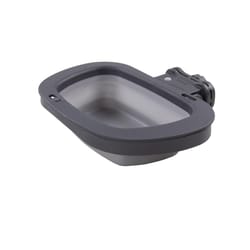 Dexas Gray Kennel Rubber 2.5 cups Pet Bowl For Cats/Dogs
