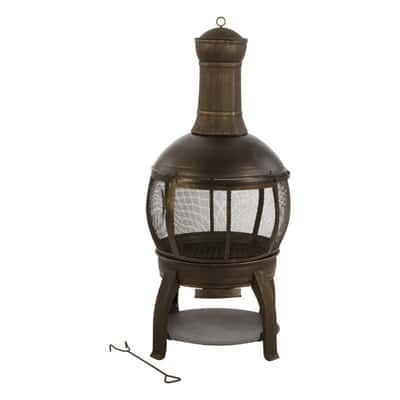Living Accents Chimenea Multiple Fire Pit 47 In H X 22 In W X 28 In D Cast Iron Steel Ace Hardware