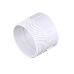 NDS Schedule 35 4 in. Hub each X 4 in. D MPT PVC Pipe Adapter