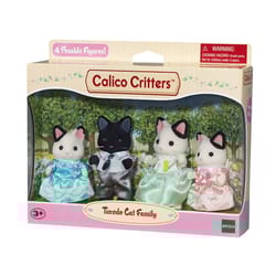 Calico Critters Tuxedo Cat Family Dolls/Toys 4 pc