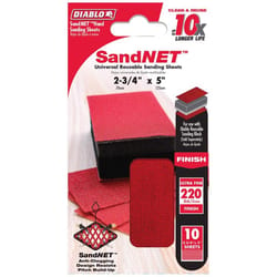 Diablo SandNet 5 in. L X 2-3/4 in. W 220 Grit Ultra Fine Block Hand Sanding Pad