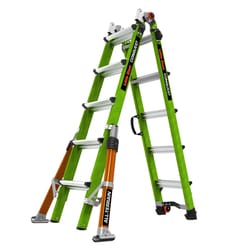 Little Giant Conquest All-Terrain 21.17 ft. H Fiberglass Telescoping Multi-Position Ladder Type IA 3