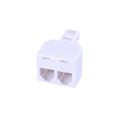 Monster Just Hook It Up White Modular Duplex Adapter