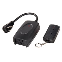 Westek 13 amps Wireless Remote and Plug-in Receiver Kit Black 1 pk