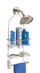 iDesign Milo Silver Stainless Steel Shower Caddy