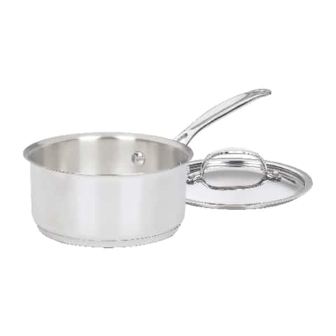  Cuisinart 1.5 Quart Saucepan w/Cover, Chef's Classic Stainless  Steel Cookware Collection, 719-16: Pot: Home & Kitchen