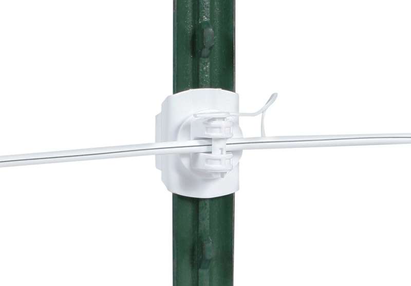Gallagher T-Post Pin-Lock Insulator White - Ace Hardware