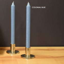 Kiri Tapers Colonial Blue Unscented Scent Taper Candle