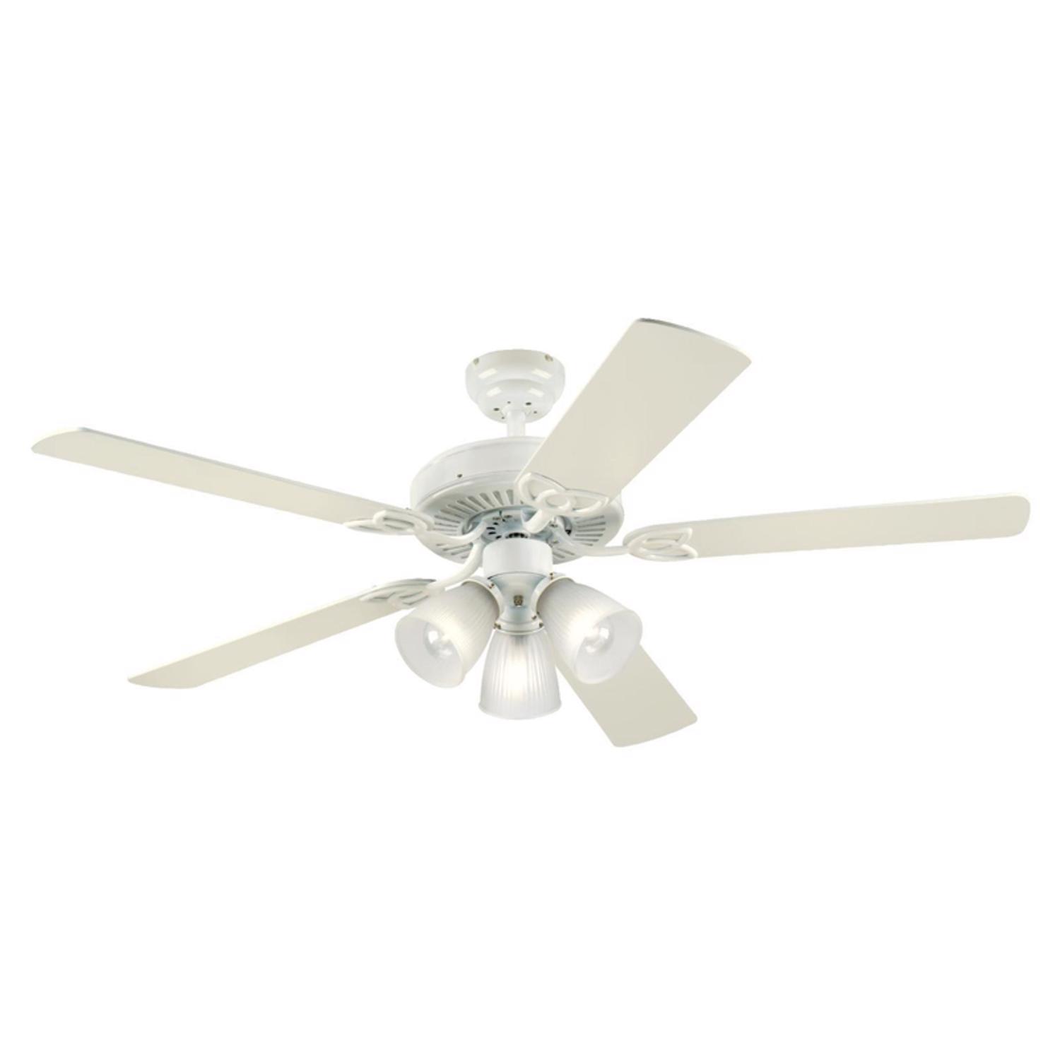 Westinghouse Vintage 52 in. White LED Indoor Ceiling Fan Uae Electronic uaeelectronic.com