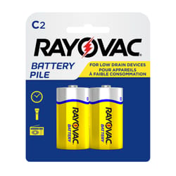 Rayovac C Zinc Carbon Batteries 2 pk Carded