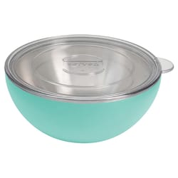 Served 100 oz Turquoise Stainless Steel Vacuum-Insulated Bowl 10 in. D 1 pk