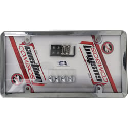 Custom Accessories Silver Plastic License Plate Frame/Cover