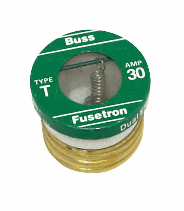 Bussmann 30 amps 125 volts Plastic Dual Element Plug Fuse 4 pk Ace