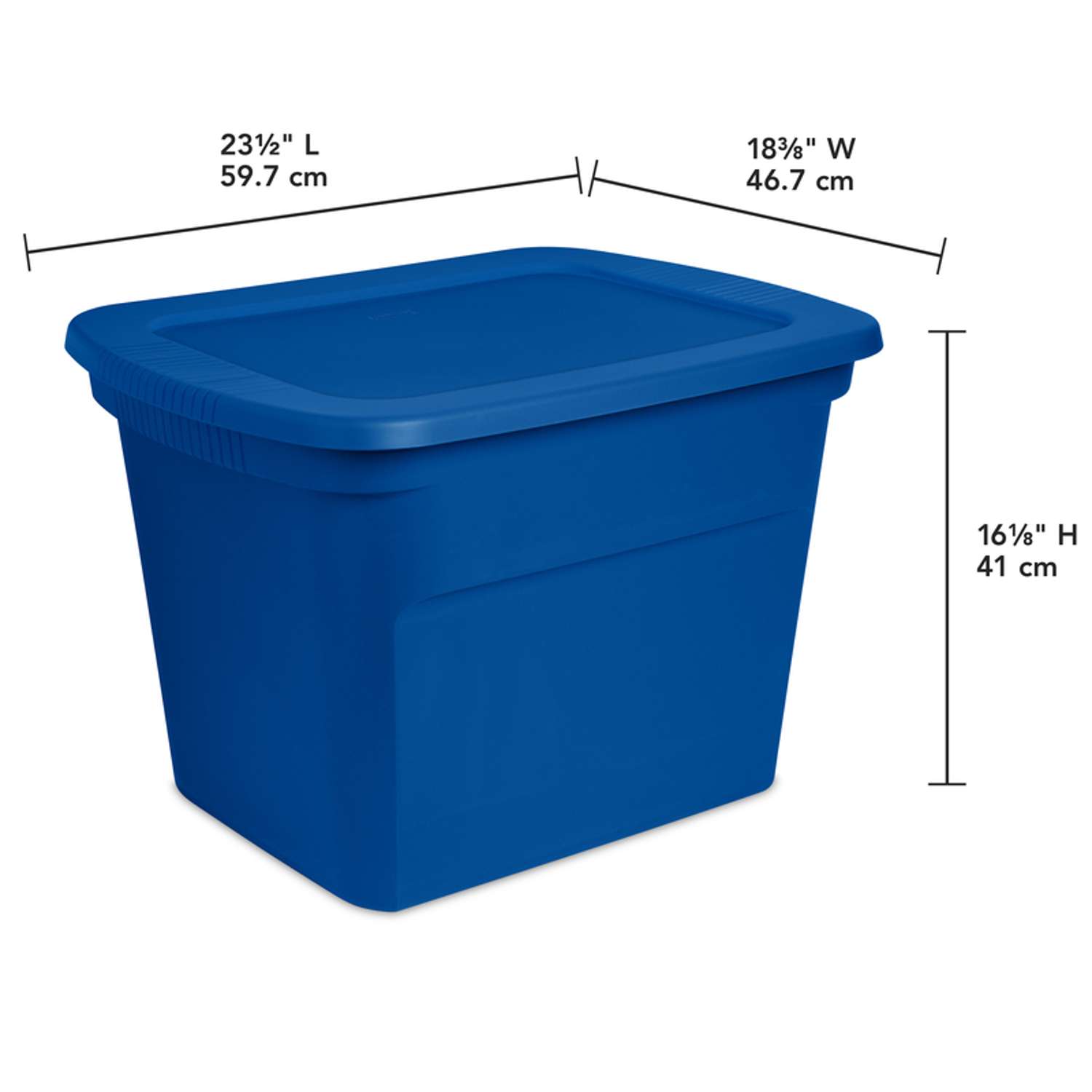 Sterilite Latch & Carry 18 Gallon Plastic Stacking Storage Tote w/ Lid, 12  Pack, 1 Piece - Ralphs