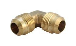 JMF Company 1/4 in. Flare X 1/4 in. D Flare Brass 90 Degree Elbow