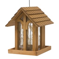 Perky-Pet Wild Bird 3.5 lb Wood Mountain Chapel Bird Feeder 1 ports