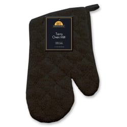 Kane Home Black Cotton Oven Mitt