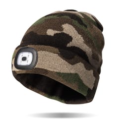 Night Scope Explorers Collection Knitted Rechargeable LED Beanie Multicolored One Size Fits Most
