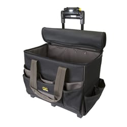 CLC Tech Gear 9.5 in. W X 12.5 in. H Polyester Roller Tool Bag 17 pocket Black 1 pc