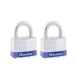 Master Lock 1-1/2 in. H X 7/8 in. W X 2 in. L Steel 4-Pin Cylinder Exterior Padlock