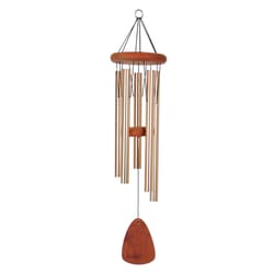 Festival Bronze Aluminum/Wood 28 in. Wind Chime