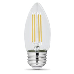 Feit Enhance B10 E26 (Medium) Filament LED Bulb Daylight 40 Watt Equivalence 2 pk