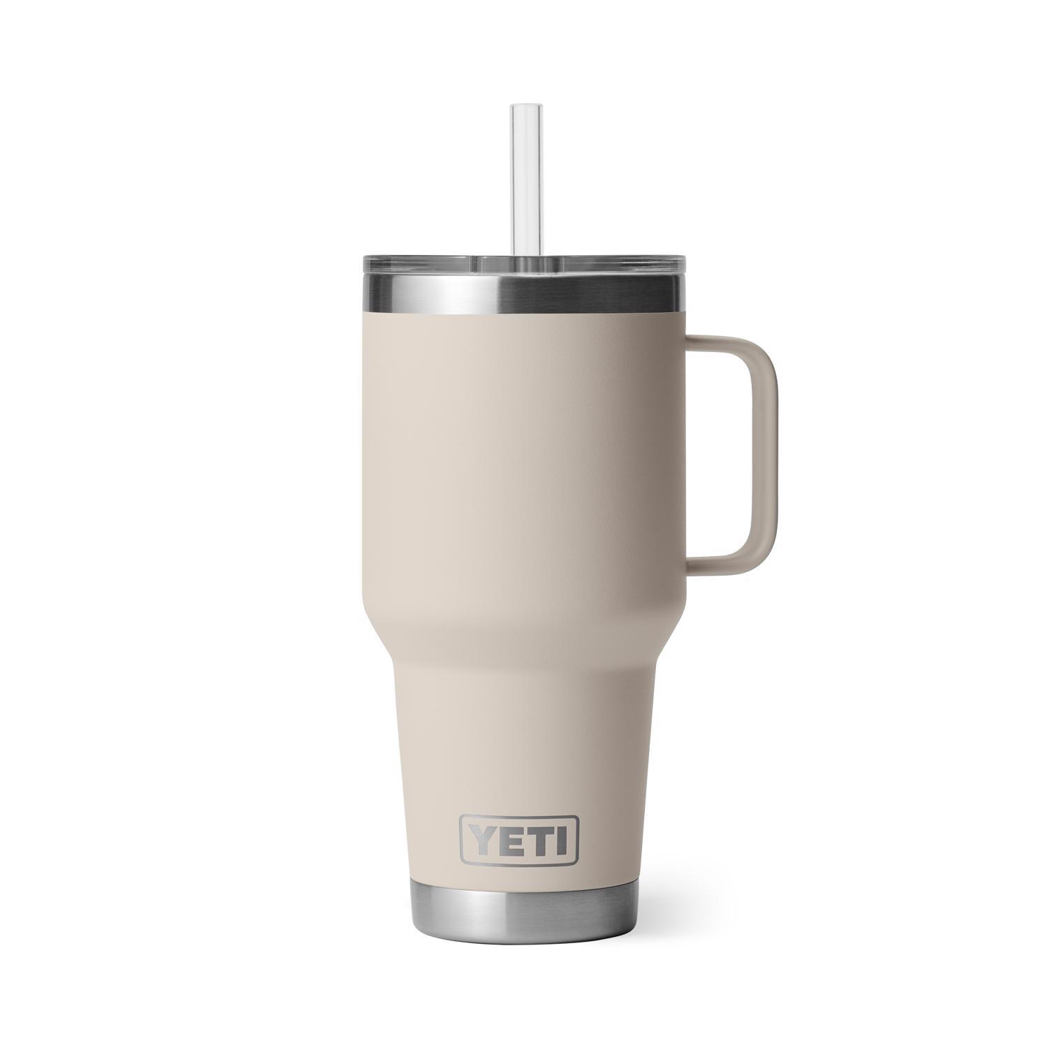 YETI Rambler 35 oz Cape Taupe BPA Free Straw Mug Mfr