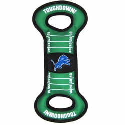 Pets First NFL Green Nylon Detroit Lions Dog Tug Toy 1 pk